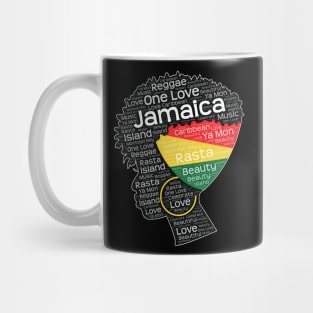 Jamaican Woman With Afro Puff Mug